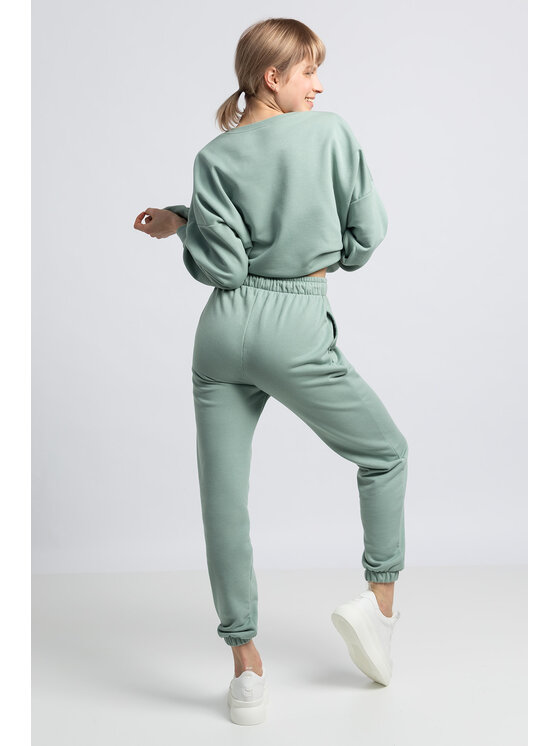 LaLupa LaLupa Spodnie piżamowe LA053 Zielony Comfortable Fit
