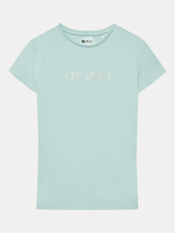 Guess Guess Тишърт J4RI49 J1314 Зелен Regular Fit