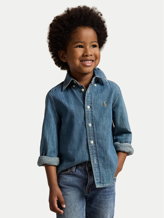 Polo Ralph Lauren cămașă de blugi 322713843001 Albastru Regular Fit