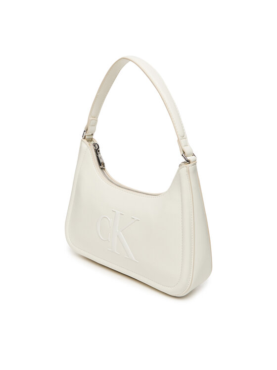 Calvin Klein Calvin Klein Дамска чанта Bold Ck Small Shoulder Bag LV04F3230G Бял