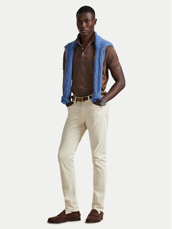 Polo Ralph Lauren Polo Ralph Lauren Polo särk 710704319094 Pruun Custom Slim Fit