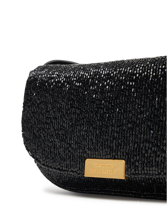Tommy Hilfiger Tommy Hilfiger Torbica Party Le Mini Crossover Beaded AW0AW17940 Crna