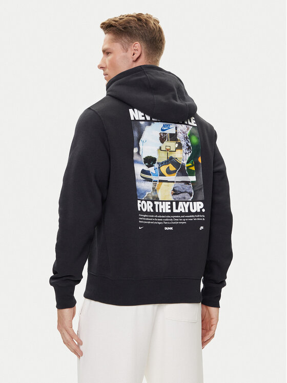 Nike Nike Суитшърт Club HV5779 Черен Regular Fit