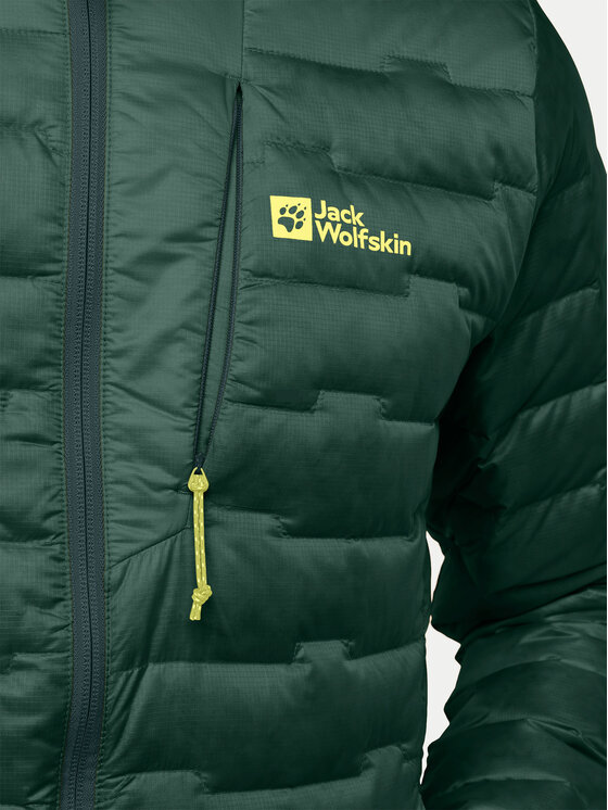 Jack Wolfskin Jack Wolfskin Pūkinė striukė Passamani A61836 Žalia Regular Fit