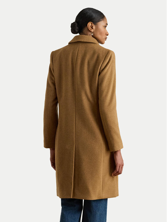 LAUREN RALPH LAUREN LAUREN RALPH LAUREN Gyapjú kabát 297P04141002 Barna Regular Fit