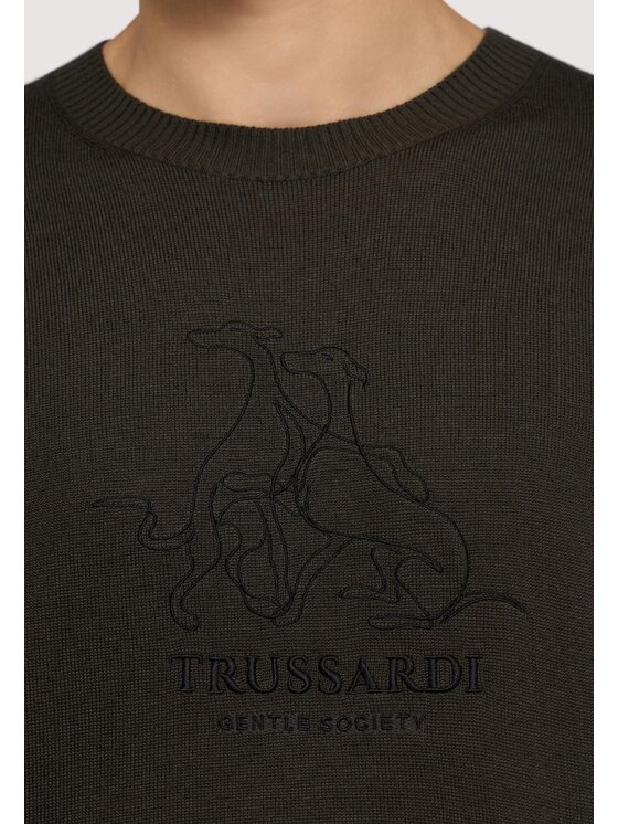 Trussardi Trussardi Cardigan M0348000036N035 Verde Regular Fit