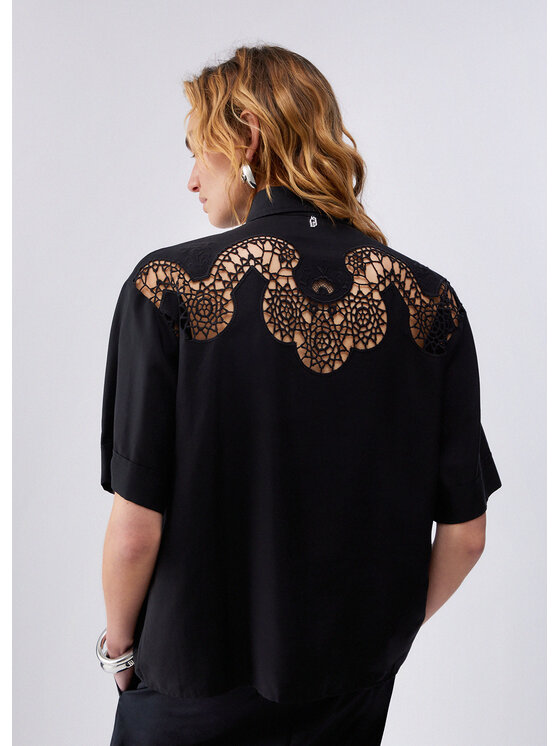 Liu Jo Liu Jo camicia di jeans UA6296D033822222 Nero Regular Fit