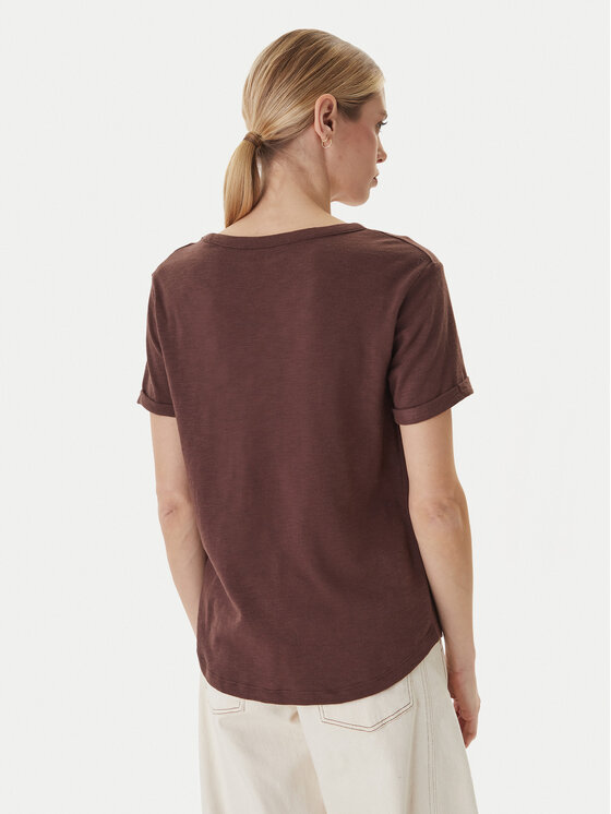 Roxy Roxy T-Shirt Oceanwave ERJZT06096 Beżowy Loose Fit