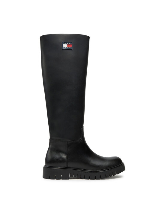 Tommy Jeans Tommy Jeans Μπότες Tjw Long Shaft Boot EN0EN02627 Μαύρο