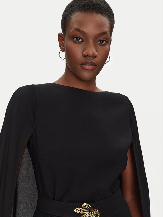 Simona Corsellini Simona Corsellini Rochie cocktail P25CPAB05501 Negru Loose Fit