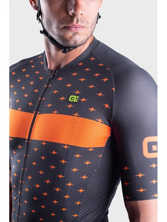 Alé Cycling Alé Cycling Koszulka rowerowa PR-R Stars Czarny Fitted Fit
