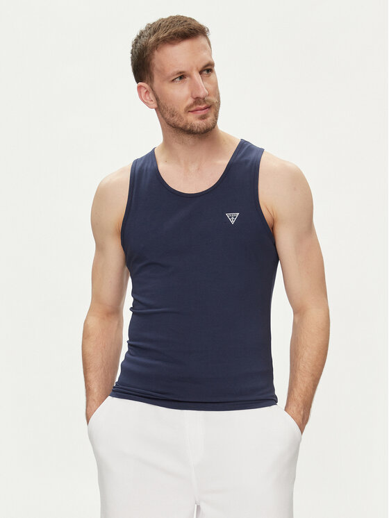 Guess Guess Tank top U97M02 KCD31 Σκούρο μπλε Regular Fit