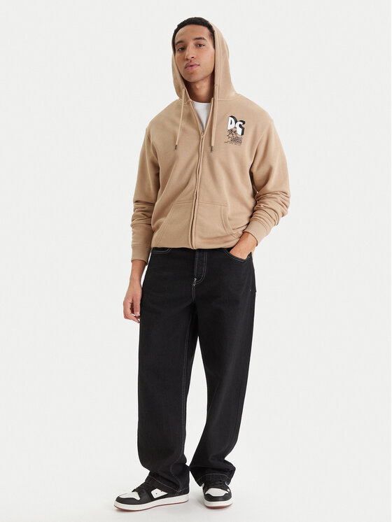 DC Shoes DC Shoes Суитшърт Anodized EDYSF03267 Бежов Regular Fit