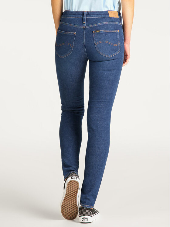 Lee Lee Jeansy Button Thru Scarlett L31YRONR 112107324 Granatowy Skinny Fit