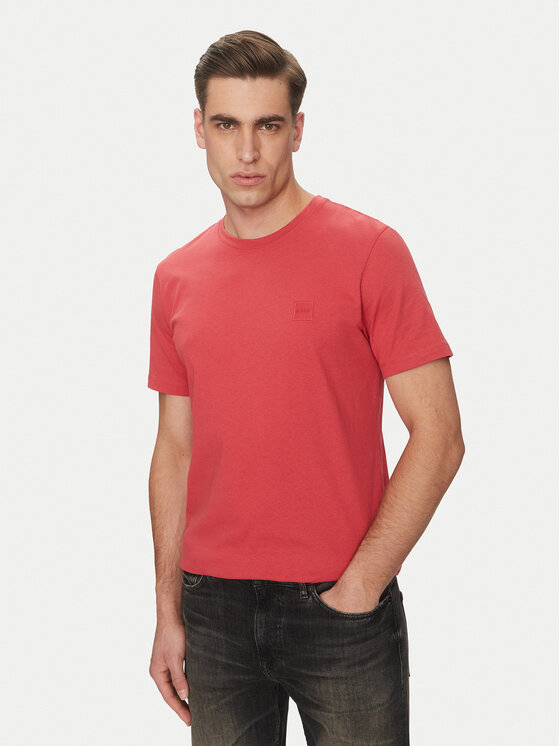 BOSS Tričko Tales 50508584 Červená Regular Fit