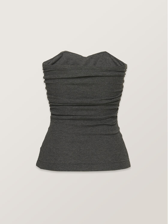 La Mania La Mania Top LANA Szary Classic Fit