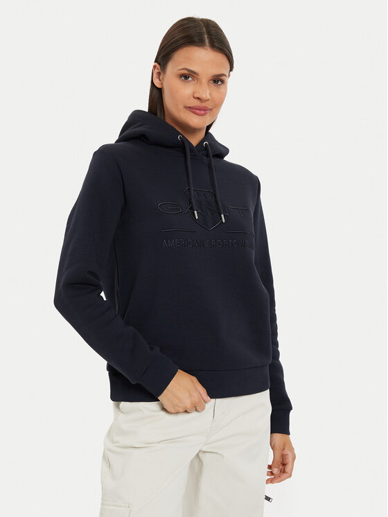Gant Mikina Tonal Archive Shield 4203648 Tmavomodrá Regular Fit