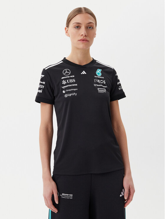 adidas Tričko Mercedes - AMG Petronas Formula One Team Driver JW5362 Čierna Regular Fit