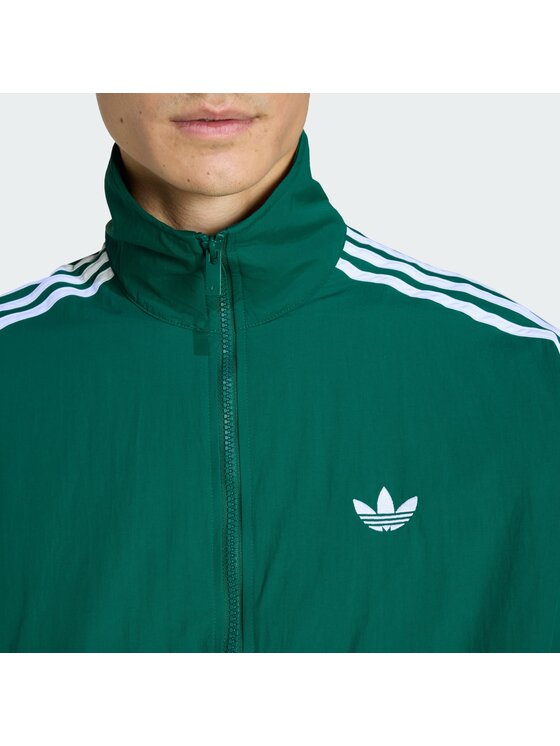 adidas adidas Majica dugih rukava Firebird KC8018 Zelena Regular Fit