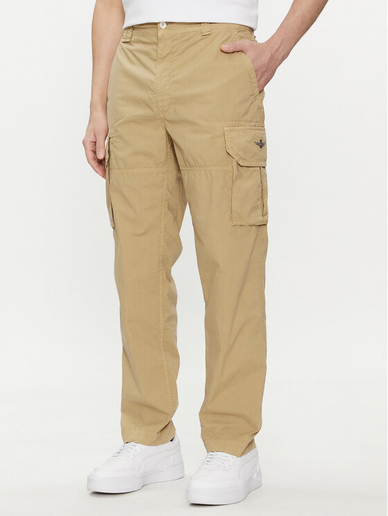 Aeronautica Militare Aeronautica Militare Hlače iz tkanine 241PA1578CT3244 Bež Regular Fit