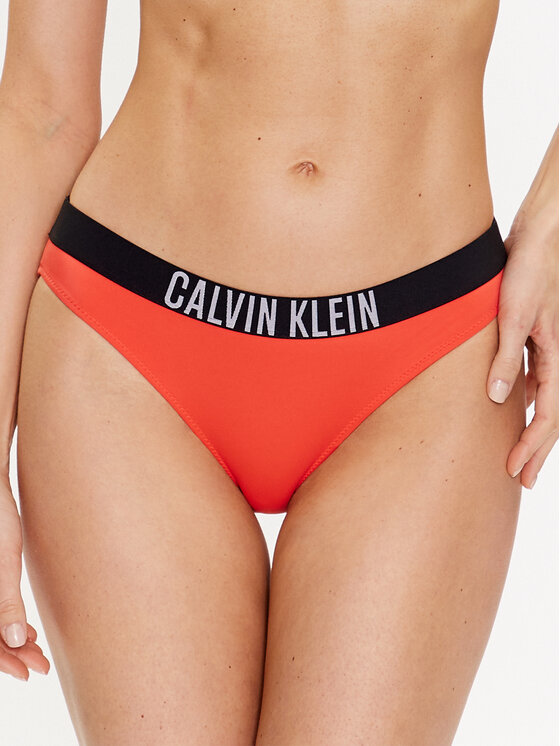 Calvin Klein Swimwear Spodnji del bikini KW0KW01983 Oranžna