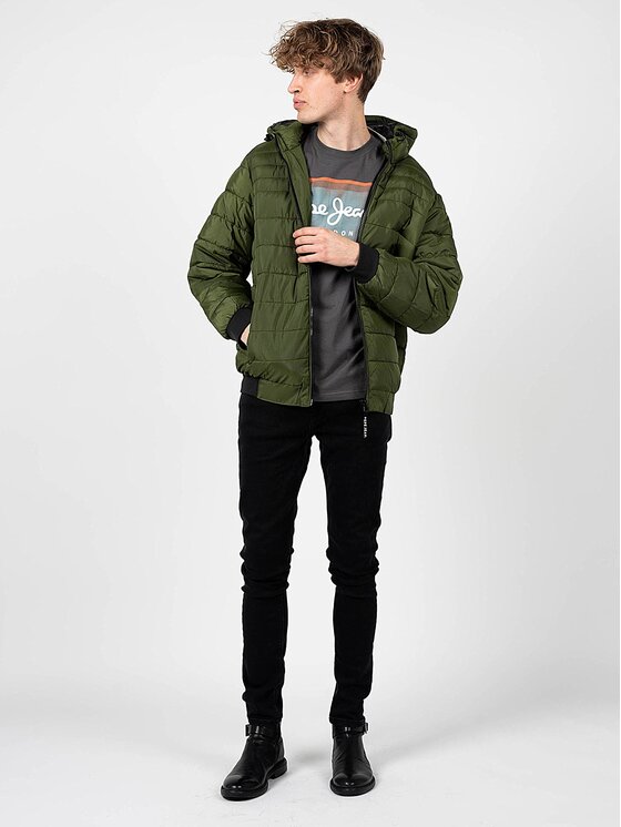 Pepe Jeans Pepe Jeans Μπουφάν μεταβατικό PM402598 | James Πράσινο Regular Fit