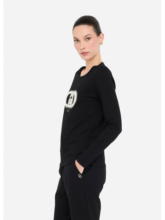 Liu Jo Liu Jo T-Shirt TF5299JS923N9785 Czarny Regular Fit