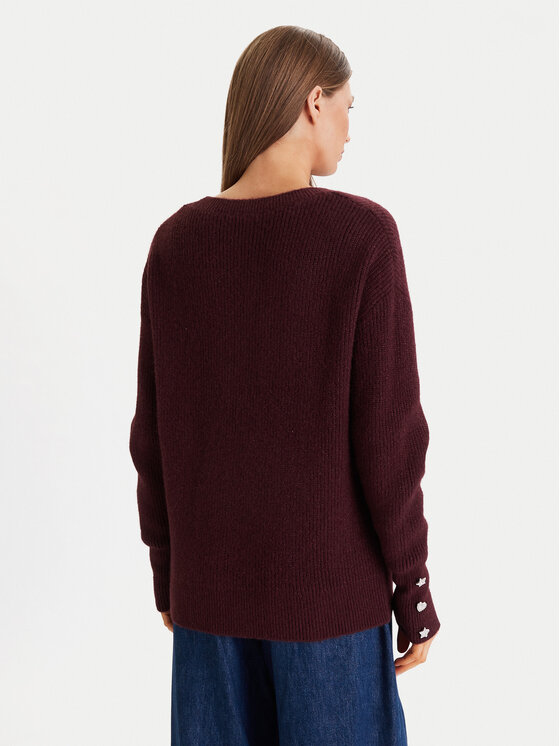 Morgan Morgan Sweater 252-MSTAR Bordó Regular Fit
