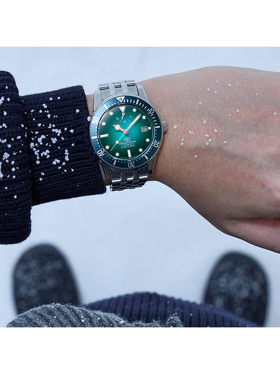 Orient Star Orient Star Zegarek RE-AU0602E00B Srebrny