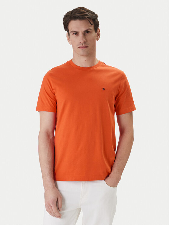 Tommy Hilfiger Tricou Ess Seasonal MW0MW39995 Portocaliu Regular Fit