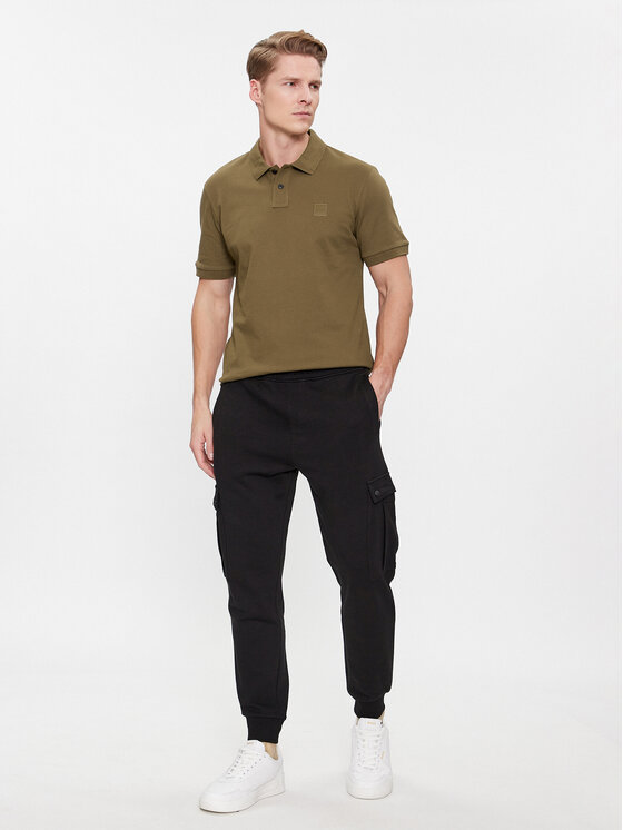 BOSS Boss Polo Passenger 50507803 Brązowy Slim Fit