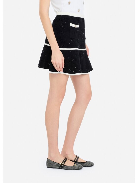 Liu Jo Liu Jo Minigonna CF5133MS18F03862 Nero Regular Fit