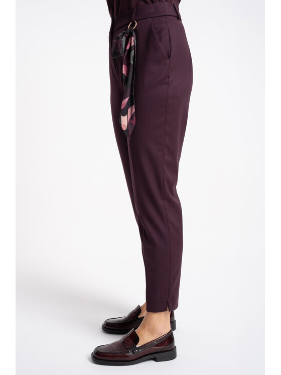 CLICK CLICK Παντελόνι υφασμάτινο 30-357 Μωβ Slim Fit