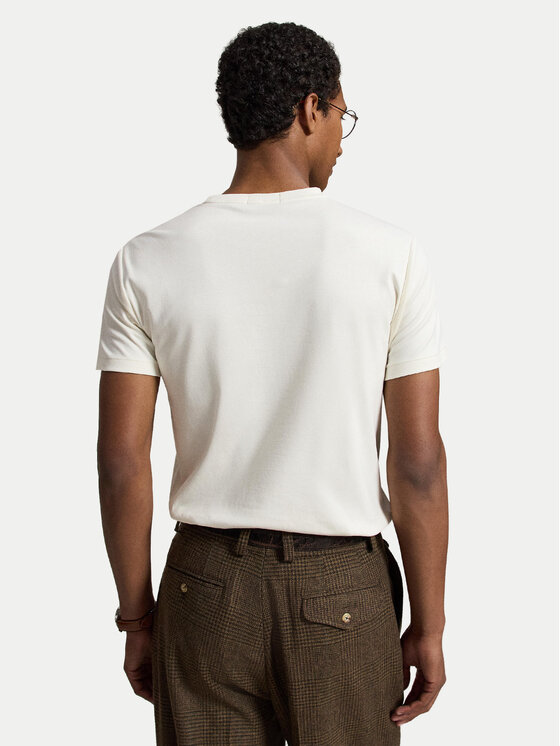 Polo Ralph Lauren Polo Ralph Lauren Marškinėliai 710740727094 Écru Custom Slim Fit