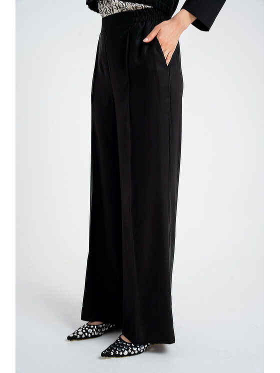 CLICK CLICK Παντελόνι υφασμάτινο 30-345 Μαύρο Loose Leg