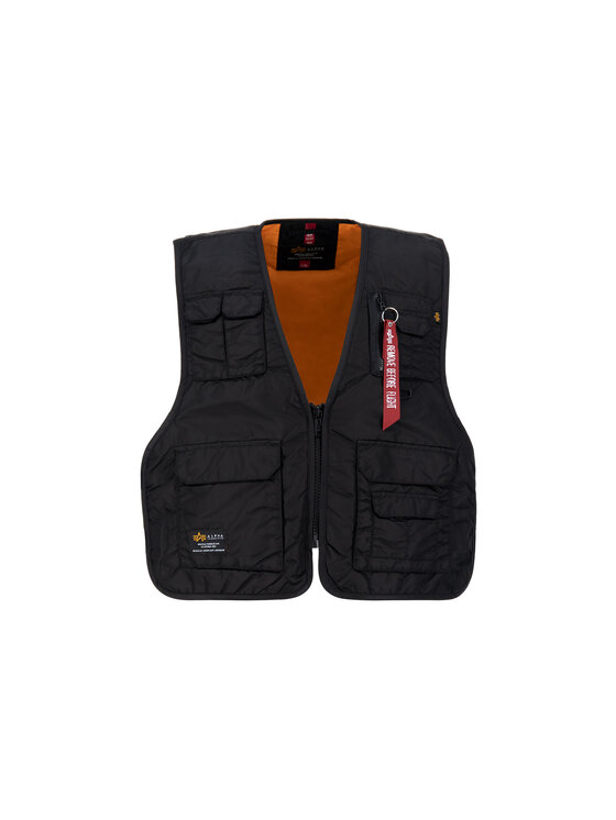 Alpha Industries Alpha Industries Kamizelka Utility Vest Czarny Regular Fit
