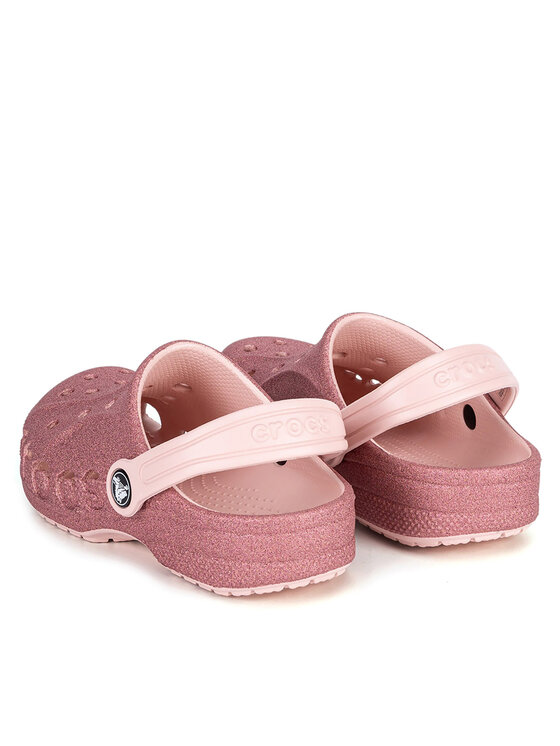 Crocs Crocs Pantoletten BAYA GLITTER CLOG TODDLERS 207014-6SR Rosa
