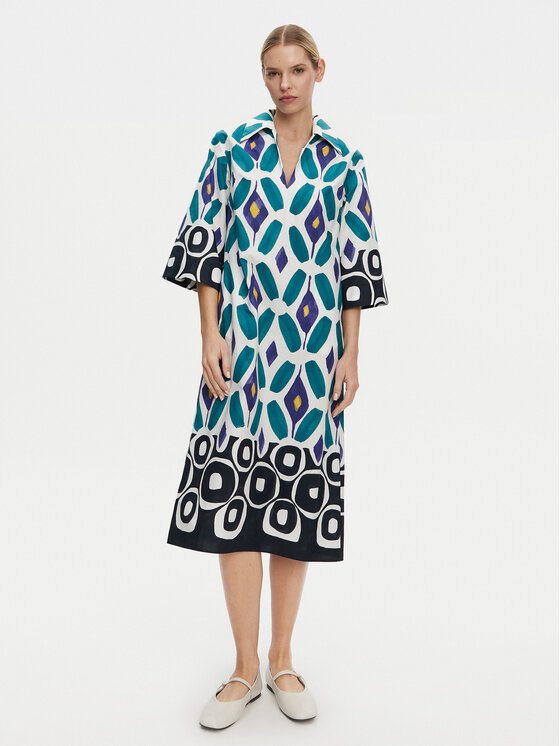 Luisa Spagnoli Luisa Spagnoli Každodenní šaty Prudenza 542073 Barevná Loose Fit