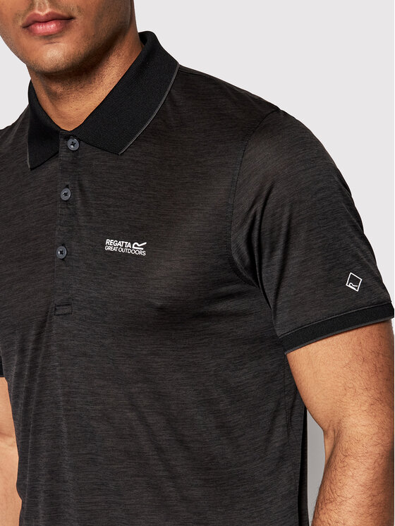 Regatta Regatta Tricou polo Remex II RMT186 Negru Regular Fit