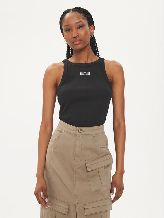 Gestuz Gestuz Τοπ Drew 10909027 Μαύρο Slim Fit