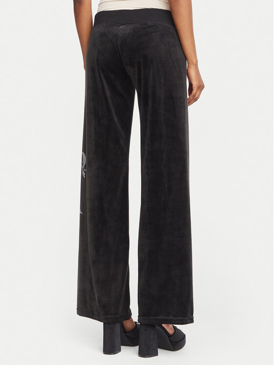 Juicy Couture Juicy Couture Долнище анцуг Old Gothic JCWBJ226334 Черен Regular Fit