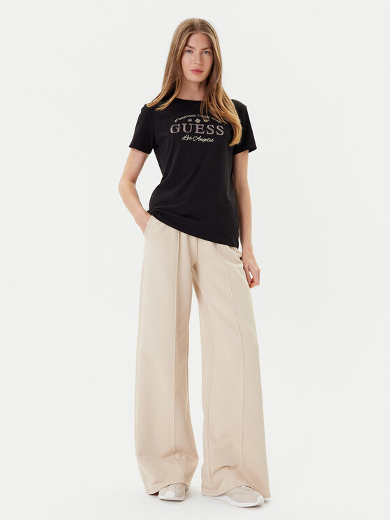 Guess Guess Póló V5YI13 J1314 Fekete Regular Fit
