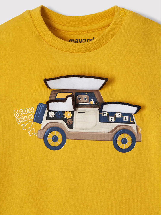 Mayoral Mayoral Majica 2004 Žuta Regular Fit