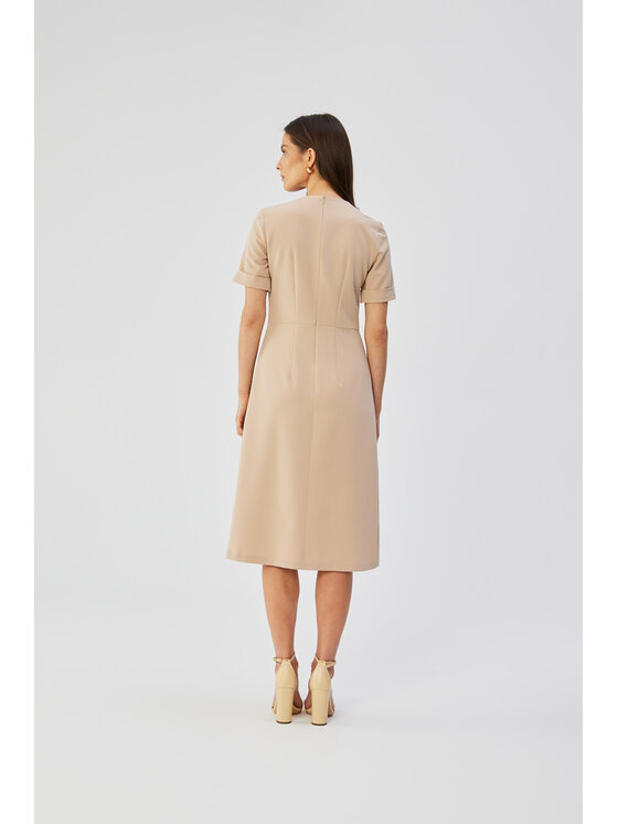 Stylove Stylove Večerní šaty S361 Béžová Comfortable Fit