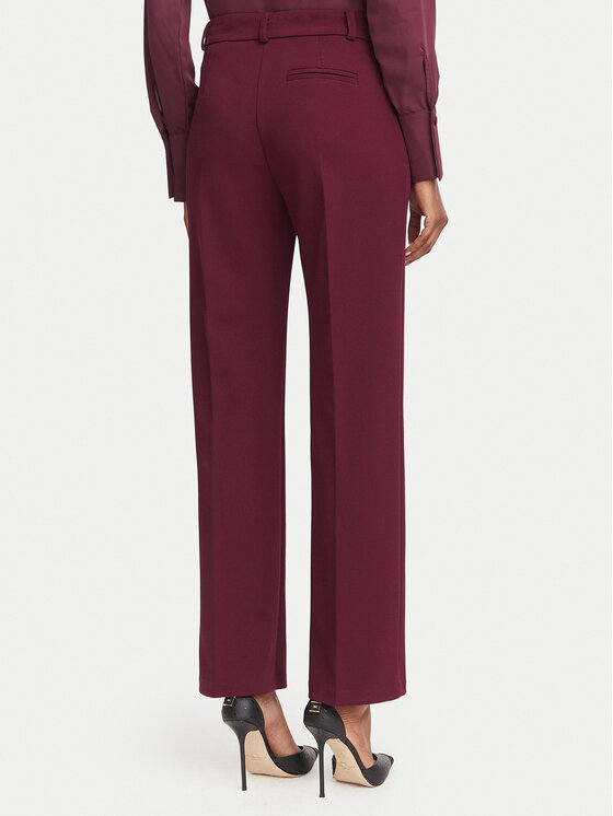 Rinascimento Rinascimento Pantaloni din material CFC0131085003 Vișiniu Regular Fit