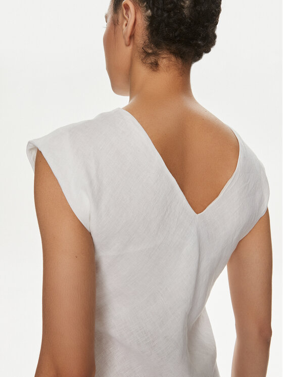 Marella Marella Sukienka letnia Hidalgo 2413221192 Biały Regular Fit