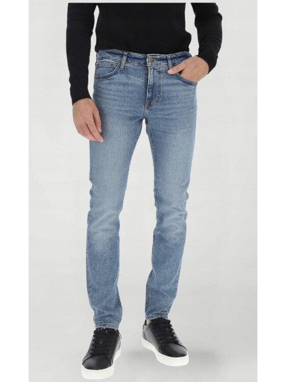 Lee Lee Jeansy Malone Niebieski Skinny Fit