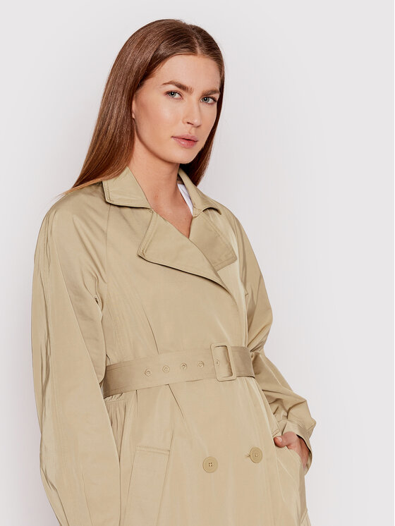 TWINSET TWINSET Trencz 221TP2330 Beżowy Regular Fit