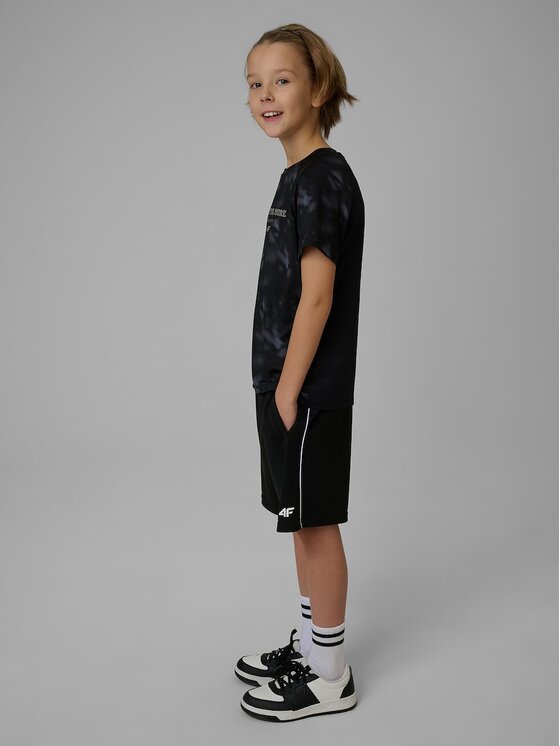 4F 4F Pantaloncini sportivi 4FJRSS26TFSHM1693-20S Nero Regular Fit