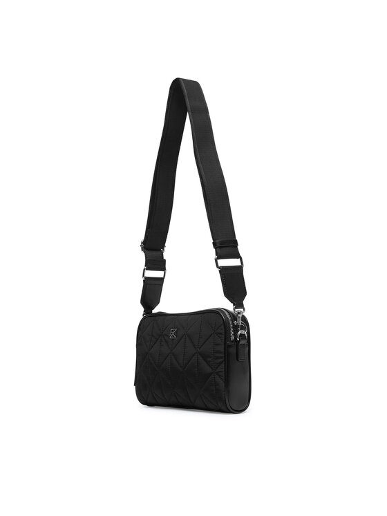 Calvin Klein Calvin Klein Kabelka Emblem Aop Jacquard Bucket LV04F3648G Černá